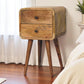 Solid Wood Mini Curved Nightstand