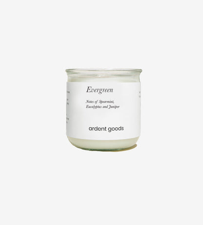 Evergreen Spanish Glass Candle