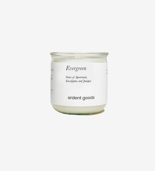 Evergreen Spanish Glass Candle