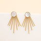 Caroline Mother of Pearl Stud & Fringe Earrings