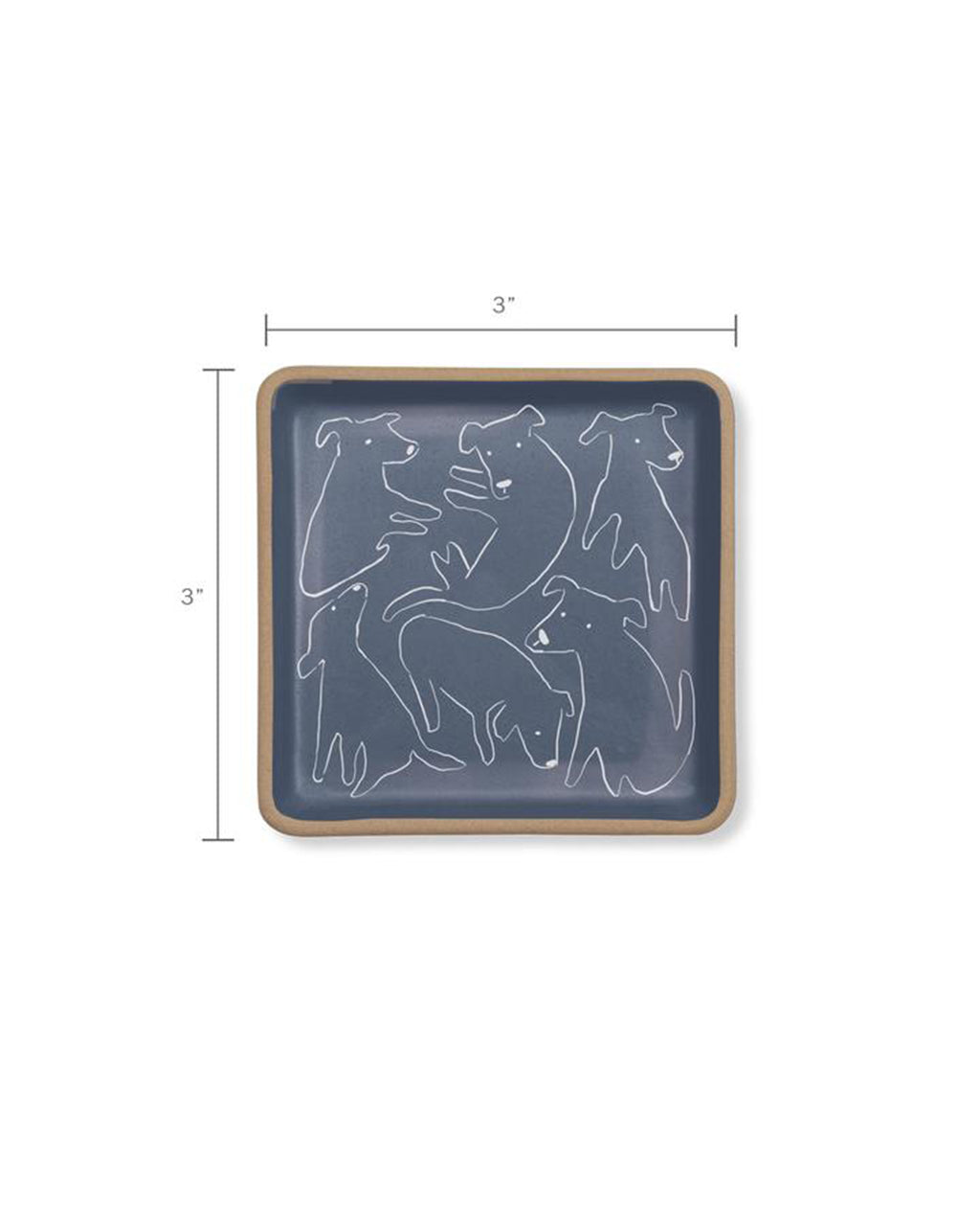 NOSEY DOG STONEWARE TRAY by Fringe Studio