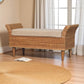 Solid Wood Riviera Woven Bench