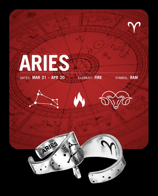 Zodiac Ring - Aries - Celestial
