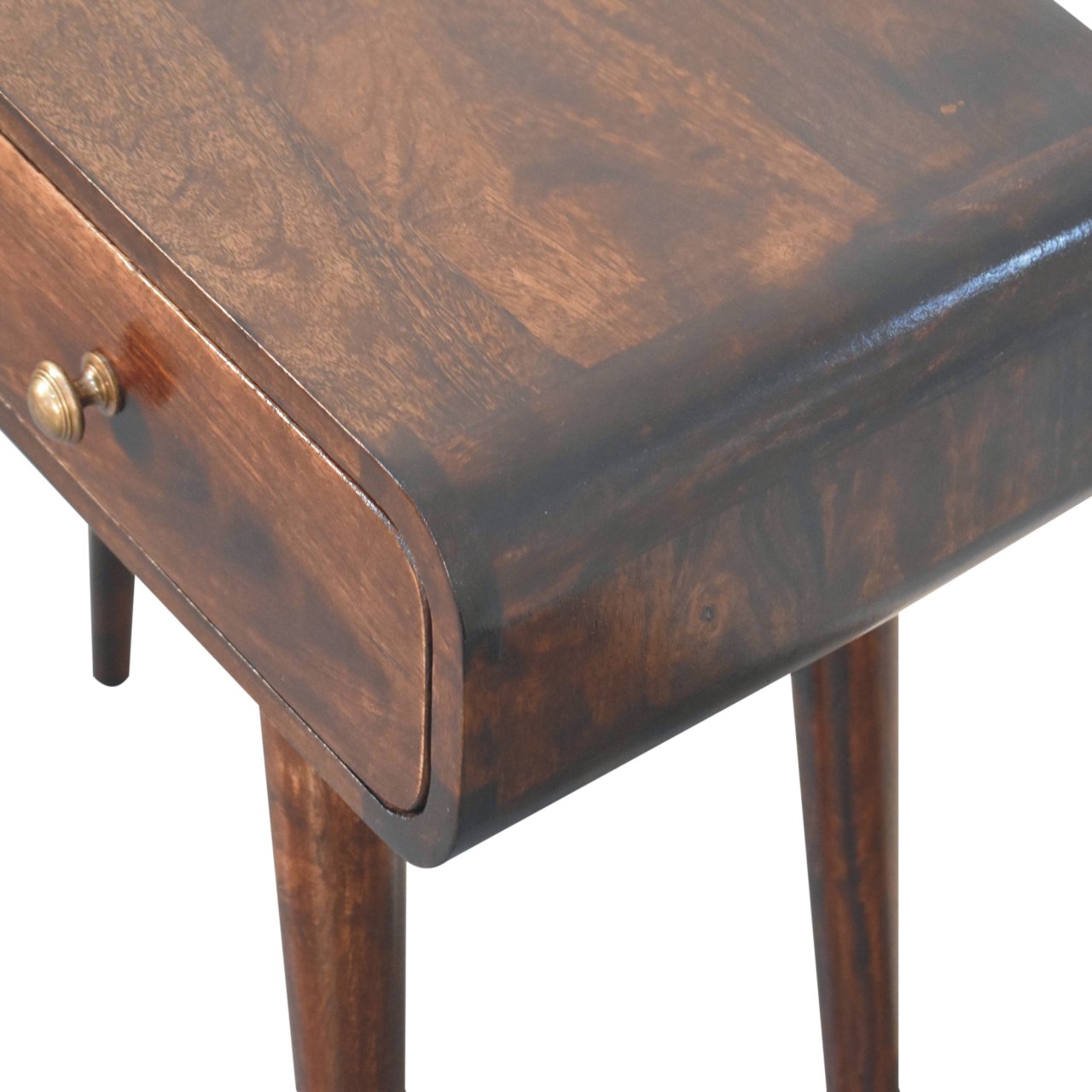 Solid Wood California Walnut Curved Hallway Table