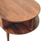 Solid Wood Oval Coffee Table