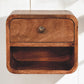 Solid Wood Mini Honey Caramel Wall-Mounted Bedside Table