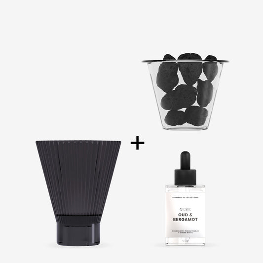 ZAI Mineral Lava Rock Diffuser - Charcoal