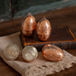 CMK Copper Etched Bird & Floral Egg Ornaments (Set 2 or 4)