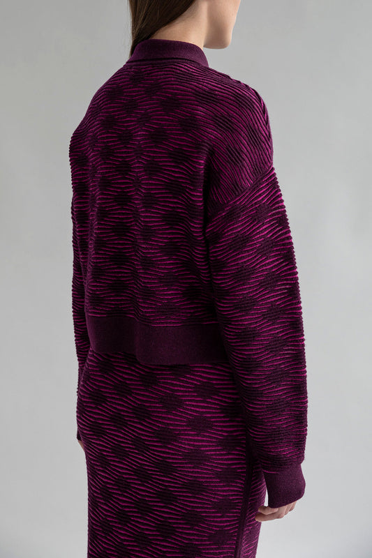 AMELIE POLO - FUCHSIA AUBERGINE