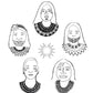 Fire Hoop Embera Earrings