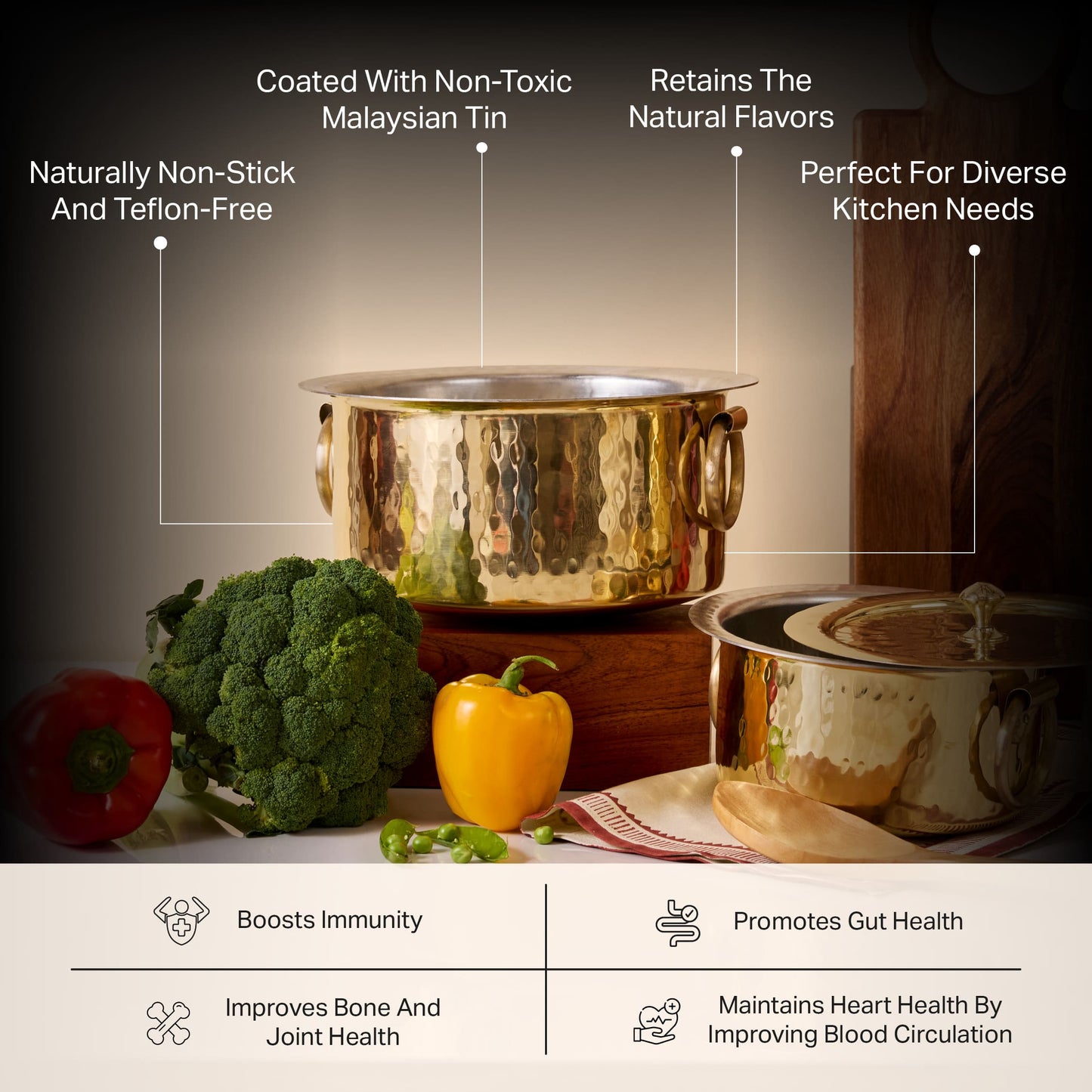 Brass Pot (Patila/ Topia) - Stock Pot