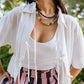 Azul Crochet Hoops