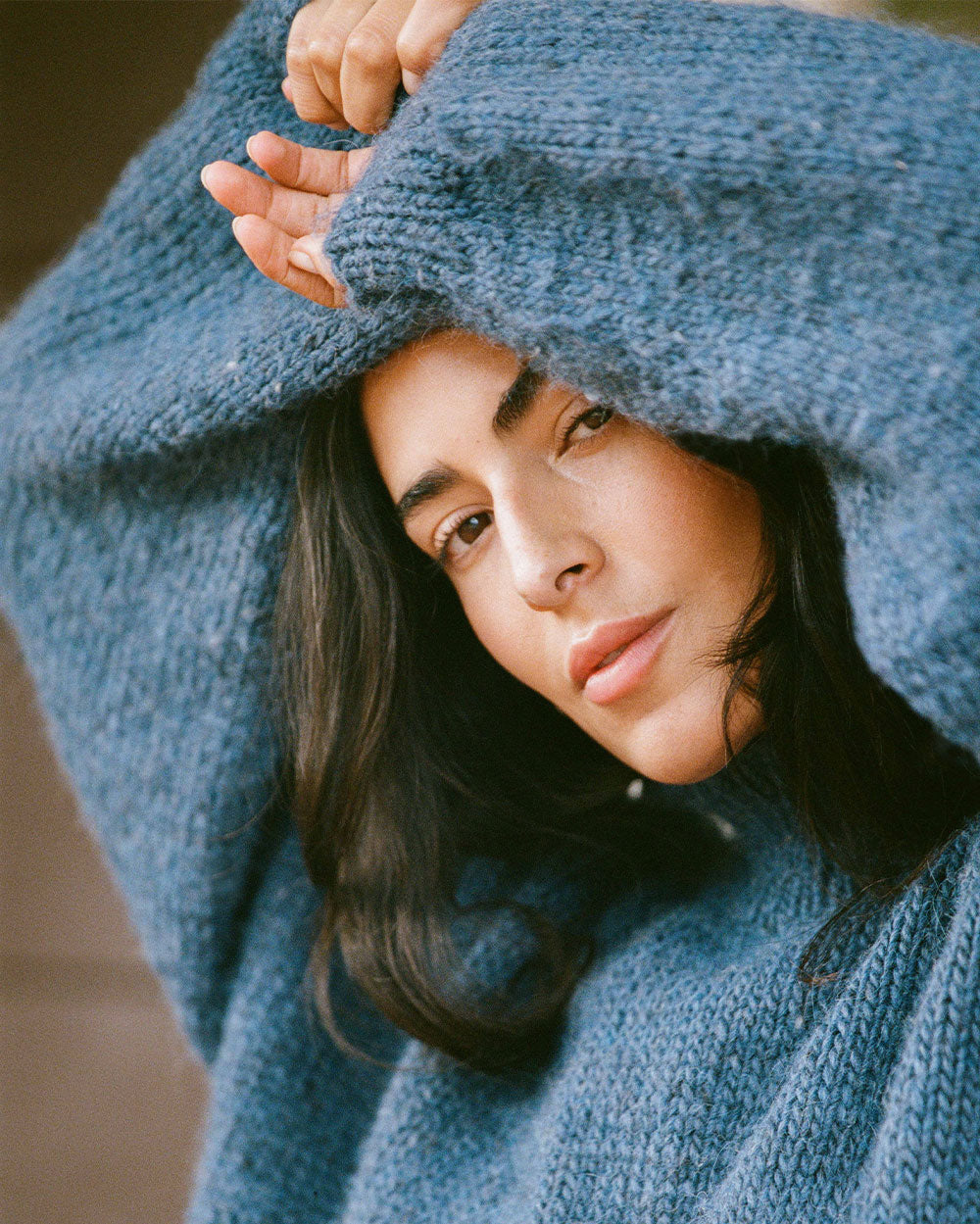 [WS] Azure Dolphin Knit Sweater