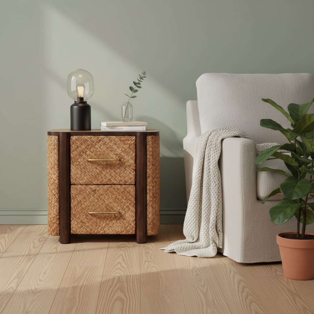 Solid Wood Havana Canefront Drawers