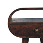 Solid Wood California Walnut Circular Bedside Table