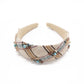 Beaded Plaid Headband