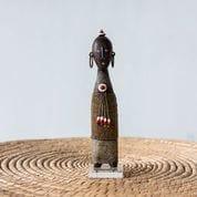 Gold Beaded African Namji Doll