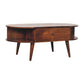 Solid Wood Oval Coffee Table