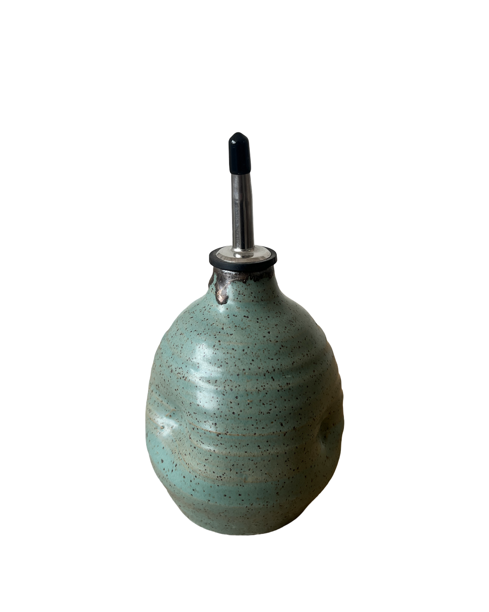 Luna Oil & Vinegar Cruets in Echeveria Teal