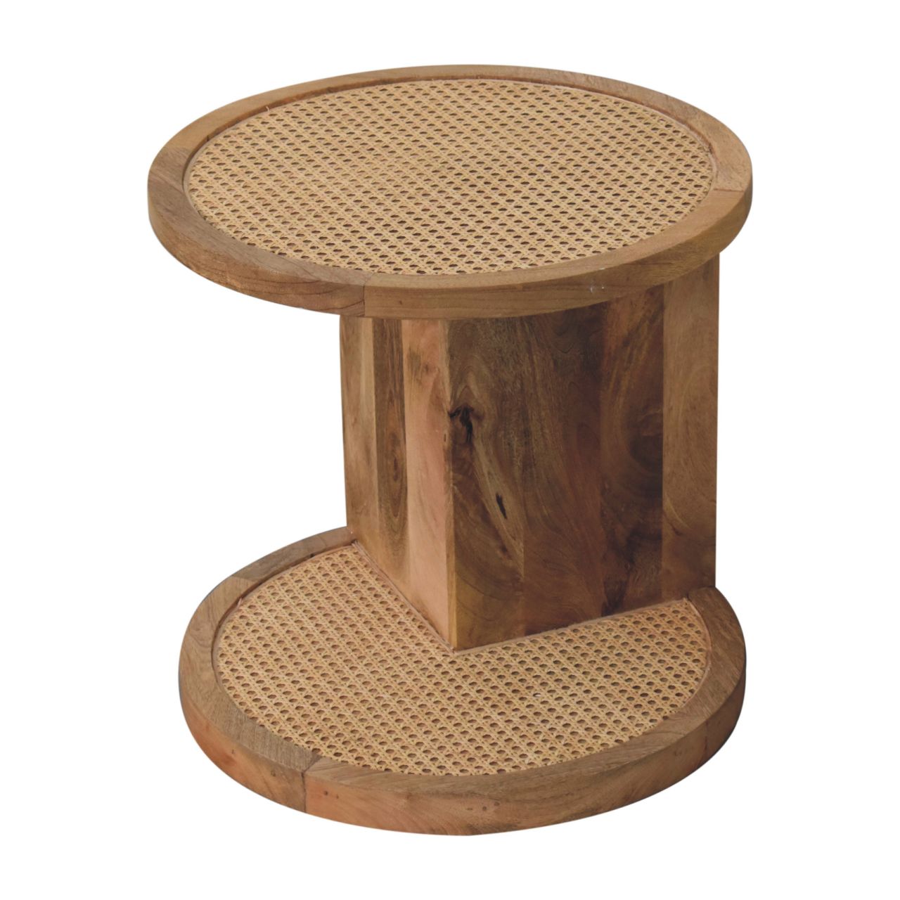 Solid Wood Close-knit Corner End Table