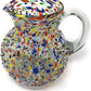 Confetti Rock Design Glass Pitcher