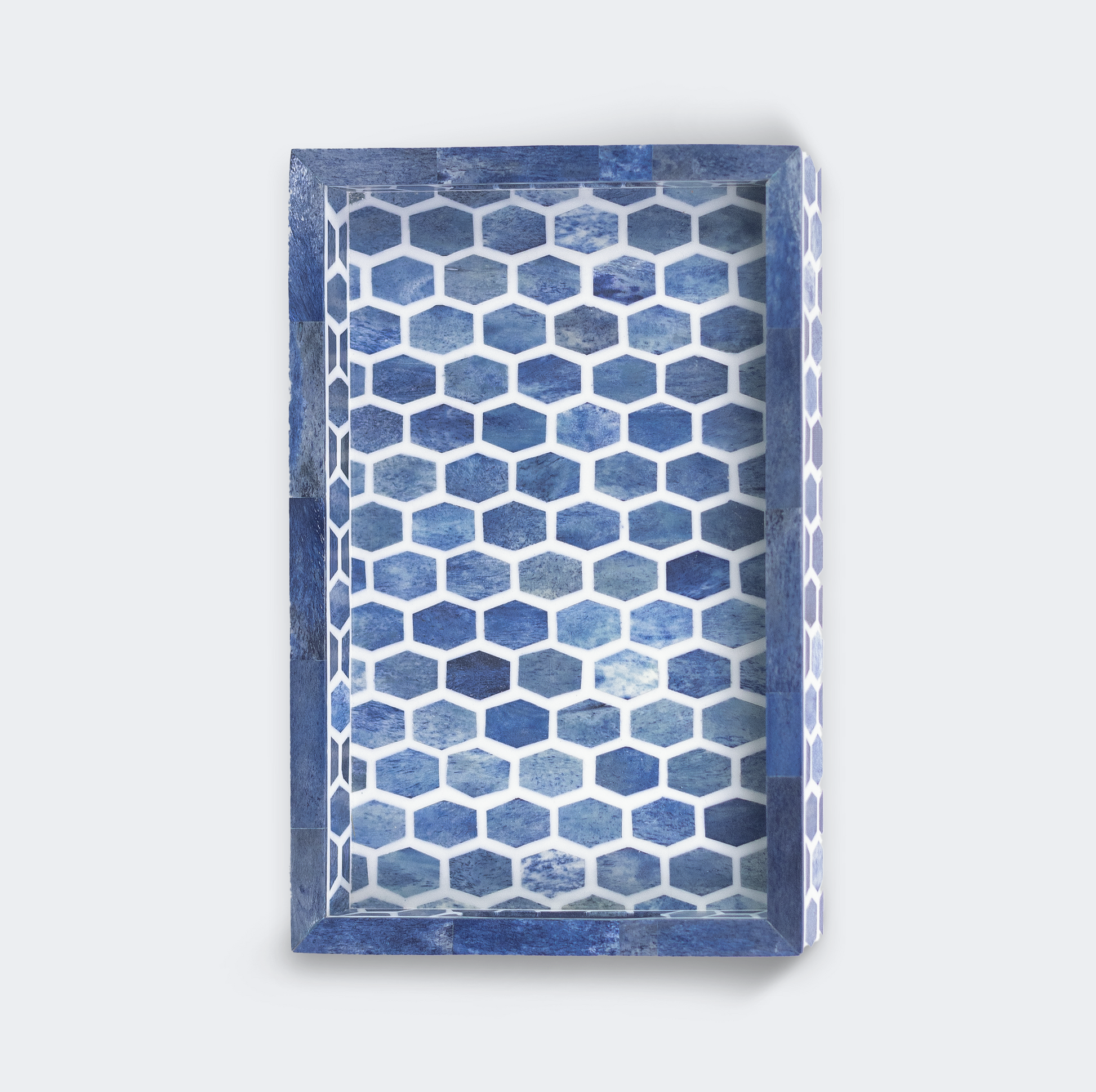 Gramercy Bone Inlay Tray & Coasters Gift Box Set