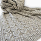 Muru Collection - Pima Cotton and Undyed Baby Alpaca Graphite Cable Throw