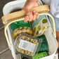 Olive Dish Towel + Sponge Cloth Gift Set