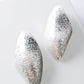Textured Statement Earrings, Silver