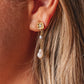 Two tone Rice Baroque Earring