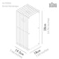 Lớp small rectangle in electric pink acrylic