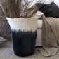 Eclipse Black & White Wool Floor Vase