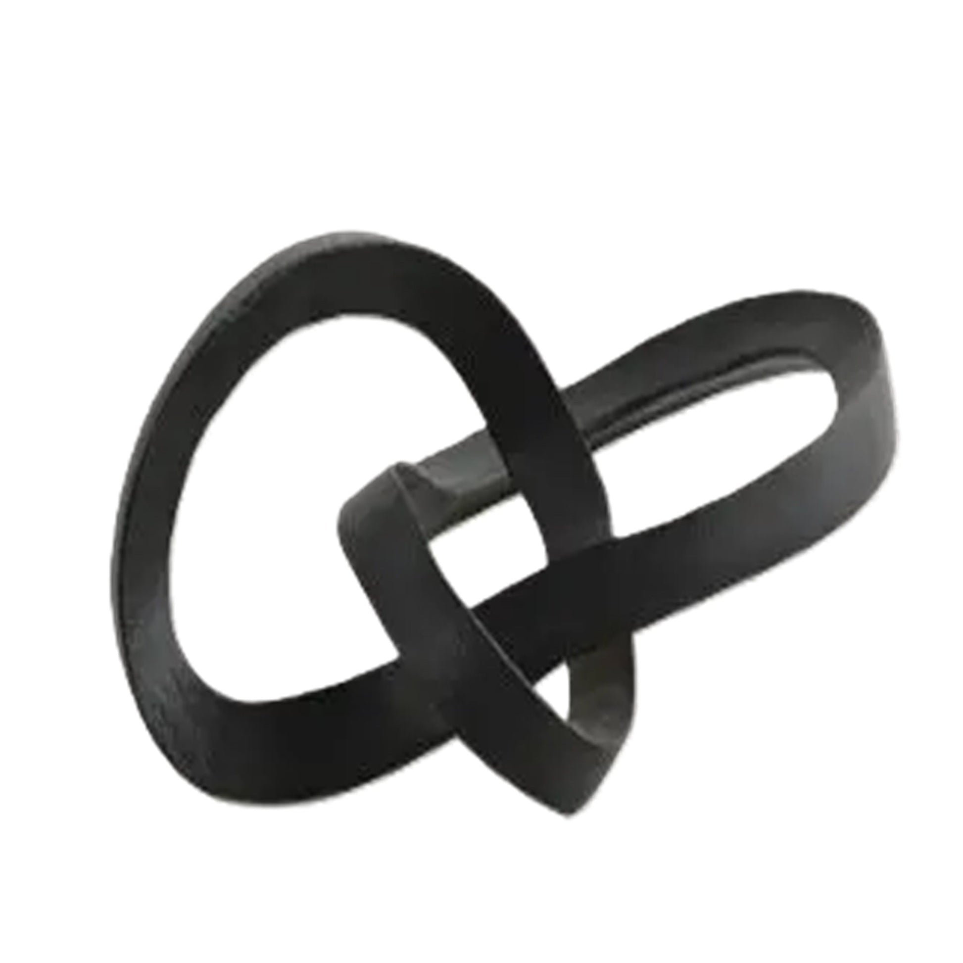Abstract  Interlinked Sculpture | Black Modern Art Décor