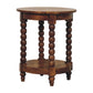 Solid Wood Spindle Round Side Table