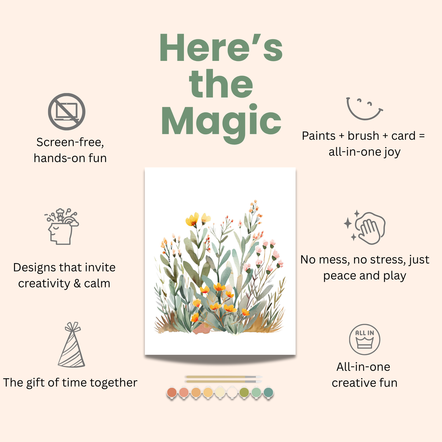 All-In-One Jar of Flowers Watercolor Kit