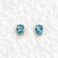 Oval Birthstone Stud Earrings