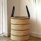 Natural w/ Black Horizontal Stripe Laundry Hamper