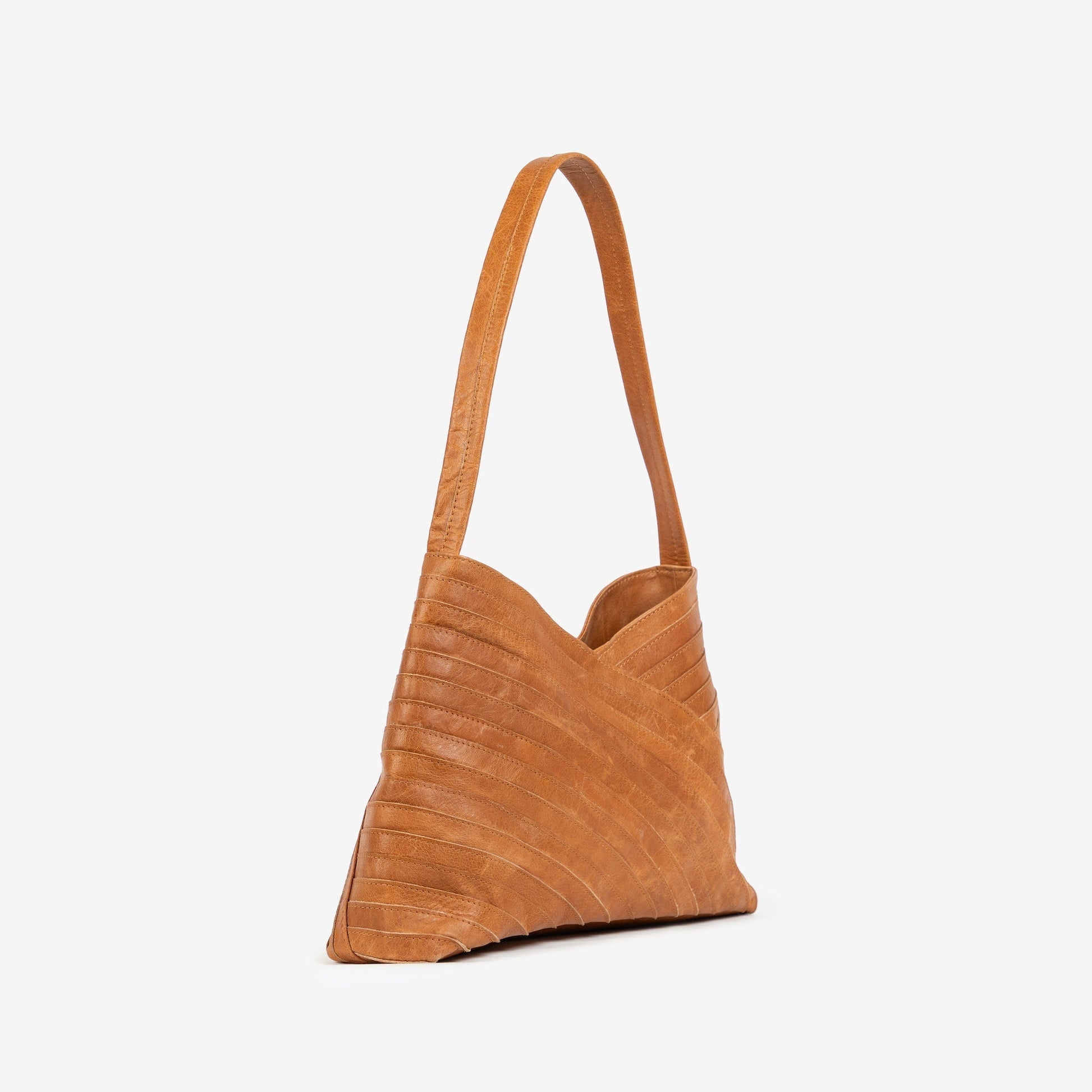 Crisscross Handbag - Camel