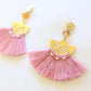 Luna Tassel Earring - Rose