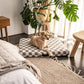 Gray Checker | Dog Bed or Bed Cover