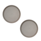 Yuka Dinner Plate, Set of 2 in Stone