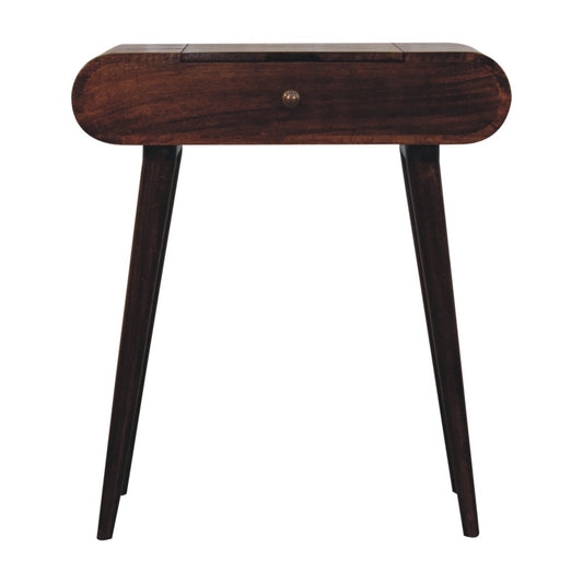 Solid Wood Mini California Walnut Dressing Table