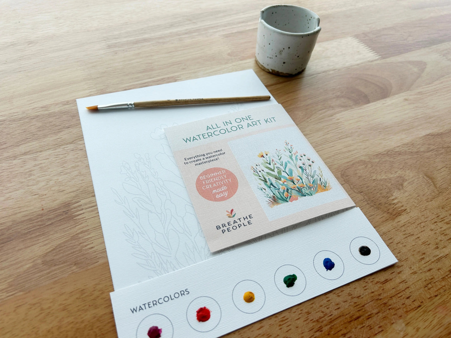 Desert Bloom All-In-One Watercolor Kit – Beginner Mindful Painting Set
