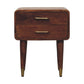 Solid Wood Astor 2-Drawer Nightstand