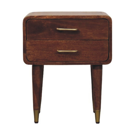 Solid Wood Astor 2-Drawer Nightstand