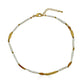Biwa Pearl and Garnet Necklace