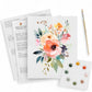 Brilliant Bouquet Watercolor Paint Set, Beginner Kit with Practice Sheets