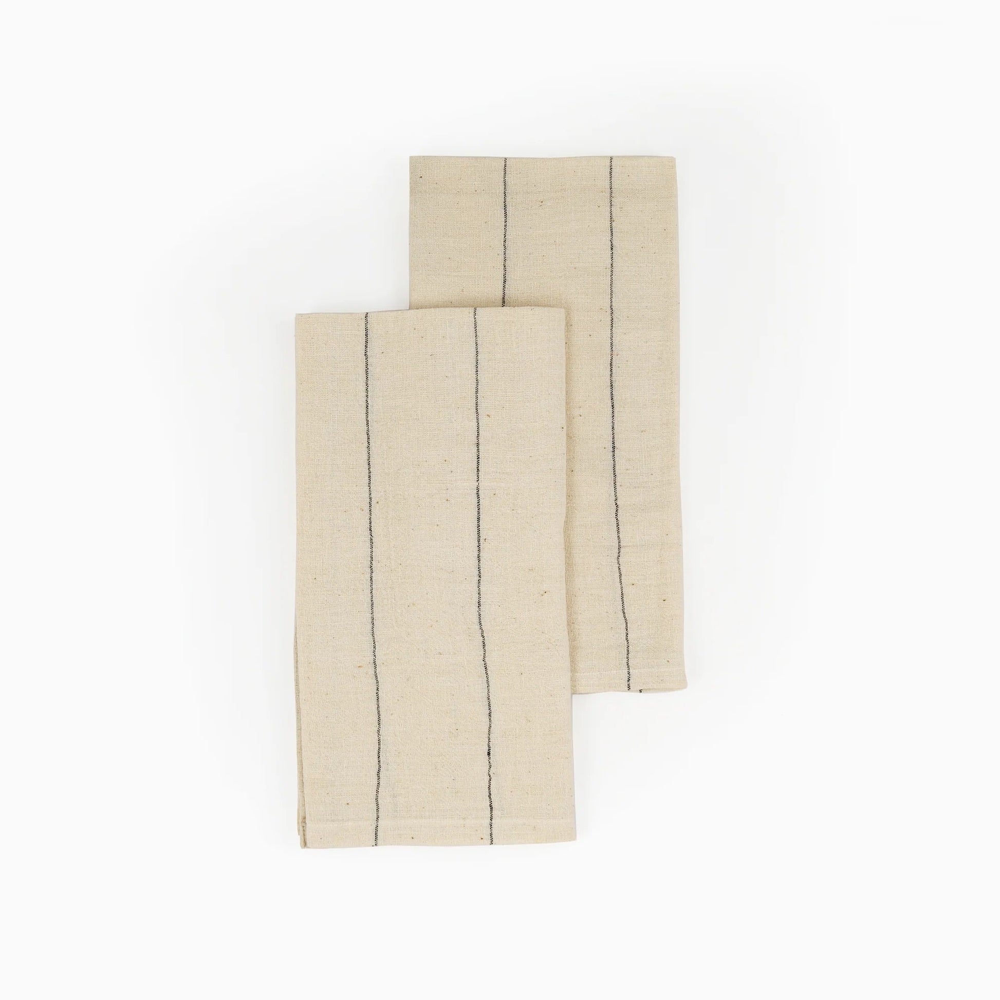 BELIEVE Handwoven Organic Cotton Napkins – Set of 2. Cotton – Fair Trade – Artisan Made
