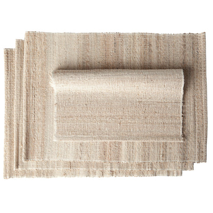 Biscotti Placemats. Set of 4. Banana Stem Fiber - Handwoven - Fair Trade - Artisan Made
