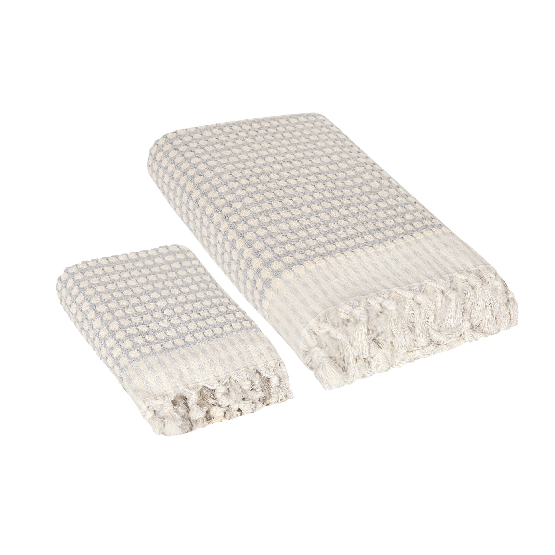Dots 4 Piece Terry Towel Set with Bath Mat